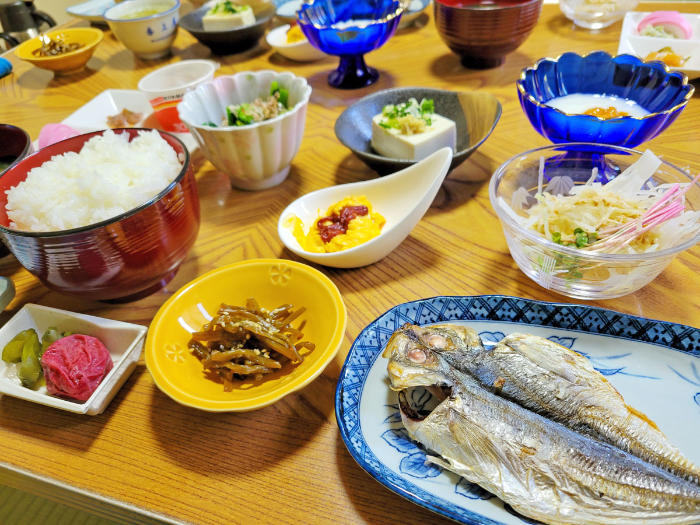 温泉民宿 番上屋 朝食