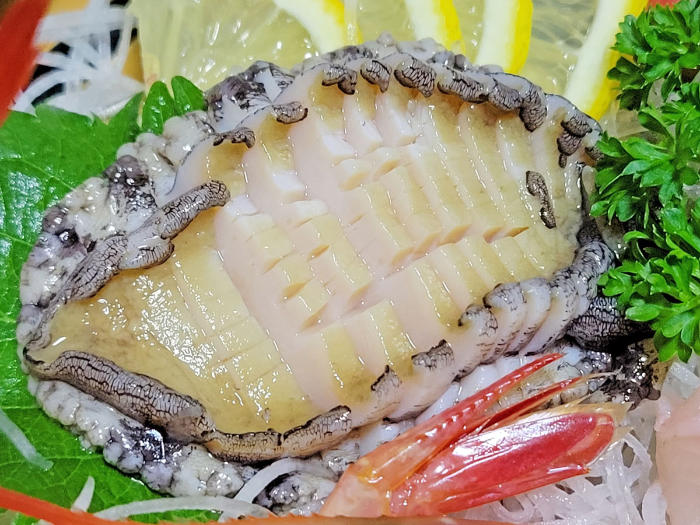 番上屋 アワビの刺身