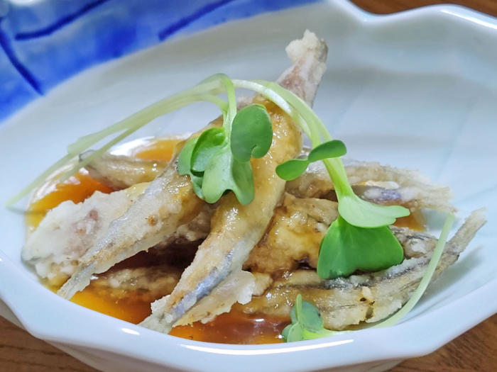 番上屋 小鉢(小魚の天ぷら)